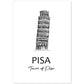 Poster de Pisa - Torre. Láminas con monumentos de ciudades.-Artwork-Nacnic-A4-Sin marco-Nacnic Estudio SL