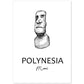 Poster de Polinesia - Moai. Láminas con monumentos de ciudades.-Artwork-Nacnic-A4-Sin marco-Nacnic Estudio SL