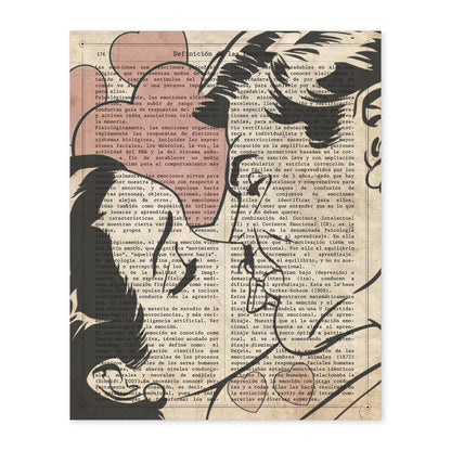 Poster de Pop Art. Lámina de Beso 2. Diseños coloridos con temática Pop Art.-Artwork-Nacnic-A4-Sin marco-Nacnic Estudio SL