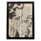 Poster de Pop Art. Lámina de Beso. Diseños coloridos con temática Pop Art.-Artwork-Nacnic-A4-Marco Negro-Nacnic Estudio SL