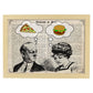 Poster de Pop Art. Lámina de Pareja pensando en la cena. Diseños coloridos con temática Pop Art.-Artwork-Nacnic-A4-Marco Madera clara-Nacnic Estudio SL