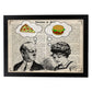 Poster de Pop Art. Lámina de Pareja pensando en la cena. Diseños coloridos con temática Pop Art.-Artwork-Nacnic-A4-Marco Negro-Nacnic Estudio SL
