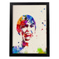 Poster de Psycho. Láminas de cine, películas, y actores. Posters de películas antiguas con estilo acuarela.-Artwork-Nacnic-A4-Marco Negro-Nacnic Estudio SL