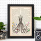 Poster de Pulpo con pajaros de colores. Láminas de animales con definiciones. Ilustraciones de animales con textos.-Artwork-Nacnic-Nacnic Estudio SL