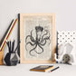 Poster de Pulpo reina. Láminas de animales con definiciones. Ilustraciones de animales con textos.-Artwork-Nacnic-Nacnic Estudio SL