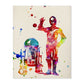 Poster de R2D2 Y C3PO estilo acuarela. Láminas de cine, películas, y actores. Posters de películas antiguas con estilo acuarela.-Artwork-Nacnic-A4-Sin marco-Nacnic Estudio SL