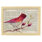 Poster de RapsBerry Bird con definición. Láminas de animales con texto y definición. Diseño de interiores basado en animales.-Artwork-Nacnic-A3-Marco Madera clara-Nacnic Estudio SL