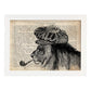 Poster de Rasta Lion con definición. Láminas de animales con texto y definición. Diseño de interiores basado en animales.-Artwork-Nacnic-A4-Marco Blanco-Nacnic Estudio SL