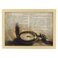Poster de Reloj de bolsillo.Láminas vintage para Posters con diseño vintage y definiciones.-Artwork-Nacnic-A4-Marco Madera clara-Nacnic Estudio SL