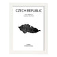Poster de República Checa. Láminas de paises y continentes del mundo.-Artwork-Nacnic-A4-Marco Blanco-Nacnic Estudio SL