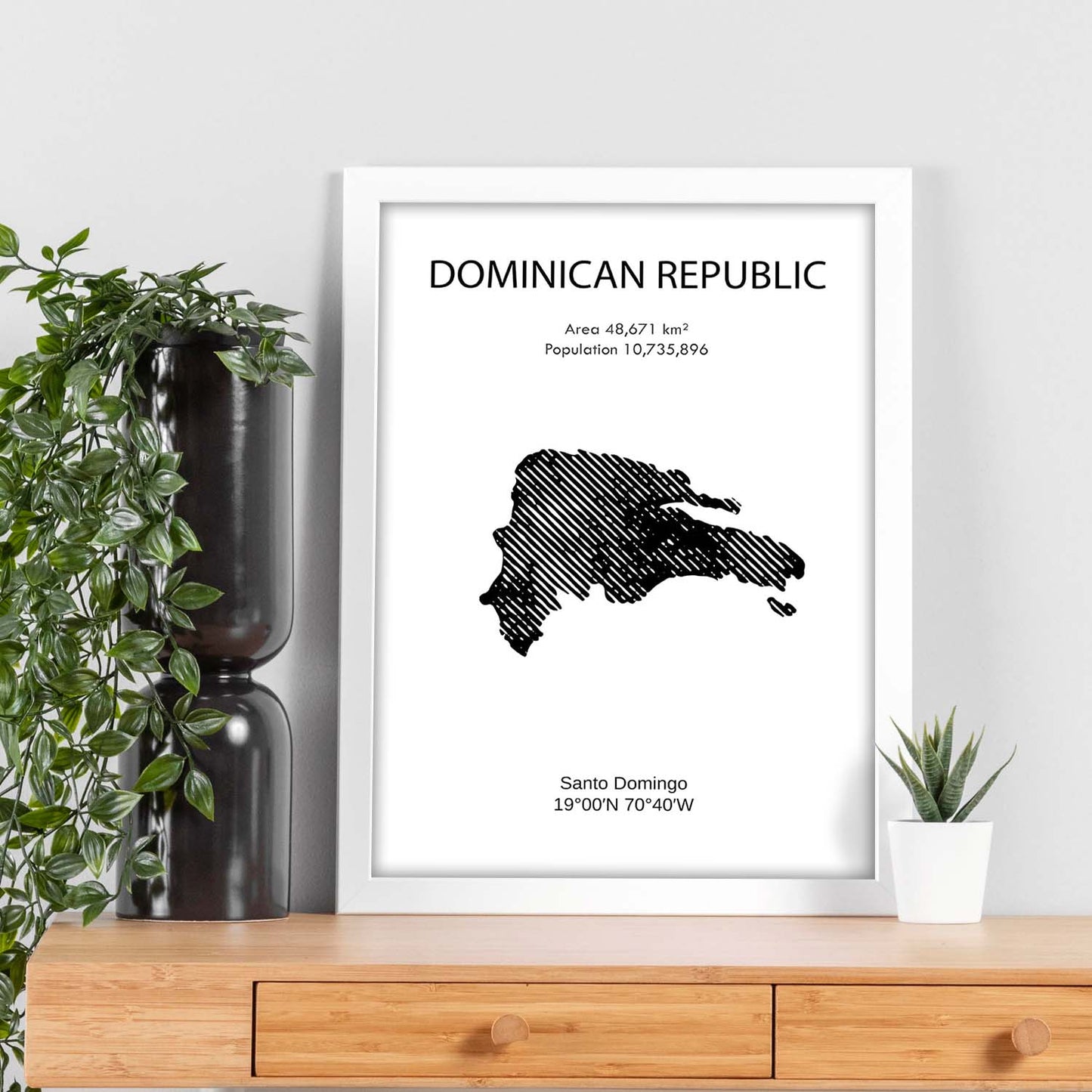 Poster de Republica dominicana. Láminas de paises y continentes del mundo.-Artwork-Nacnic-Nacnic Estudio SL