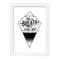 Poster de Respira. Lámina decorativa de diseño.-Artwork-Nacnic-A3-Marco Blanco-Nacnic Estudio SL