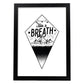 Poster de Respira. Lámina decorativa de diseño.-Artwork-Nacnic-A3-Marco Negro-Nacnic Estudio SL