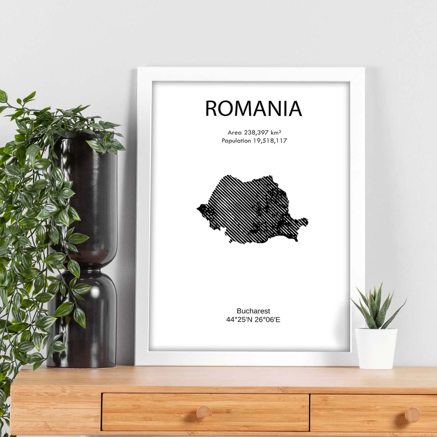 Poster de Rumanía. Láminas de paises y continentes del mundo.-Artwork-Nacnic-Nacnic Estudio SL