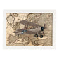 Poster de Rumbo a Rusia. Láminas de mapas del mundo. Decoración con mapas e imágenes vintage.-Artwork-Nacnic-A4-Marco Blanco-Nacnic Estudio SL