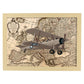 Poster de Rumbo a Rusia. Láminas de mapas del mundo. Decoración con mapas e imágenes vintage.-Artwork-Nacnic-A4-Marco Madera clara-Nacnic Estudio SL