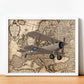 Poster de Rumbo a Rusia. Láminas de mapas del mundo. Decoración con mapas e imágenes vintage.-Artwork-Nacnic-Nacnic Estudio SL