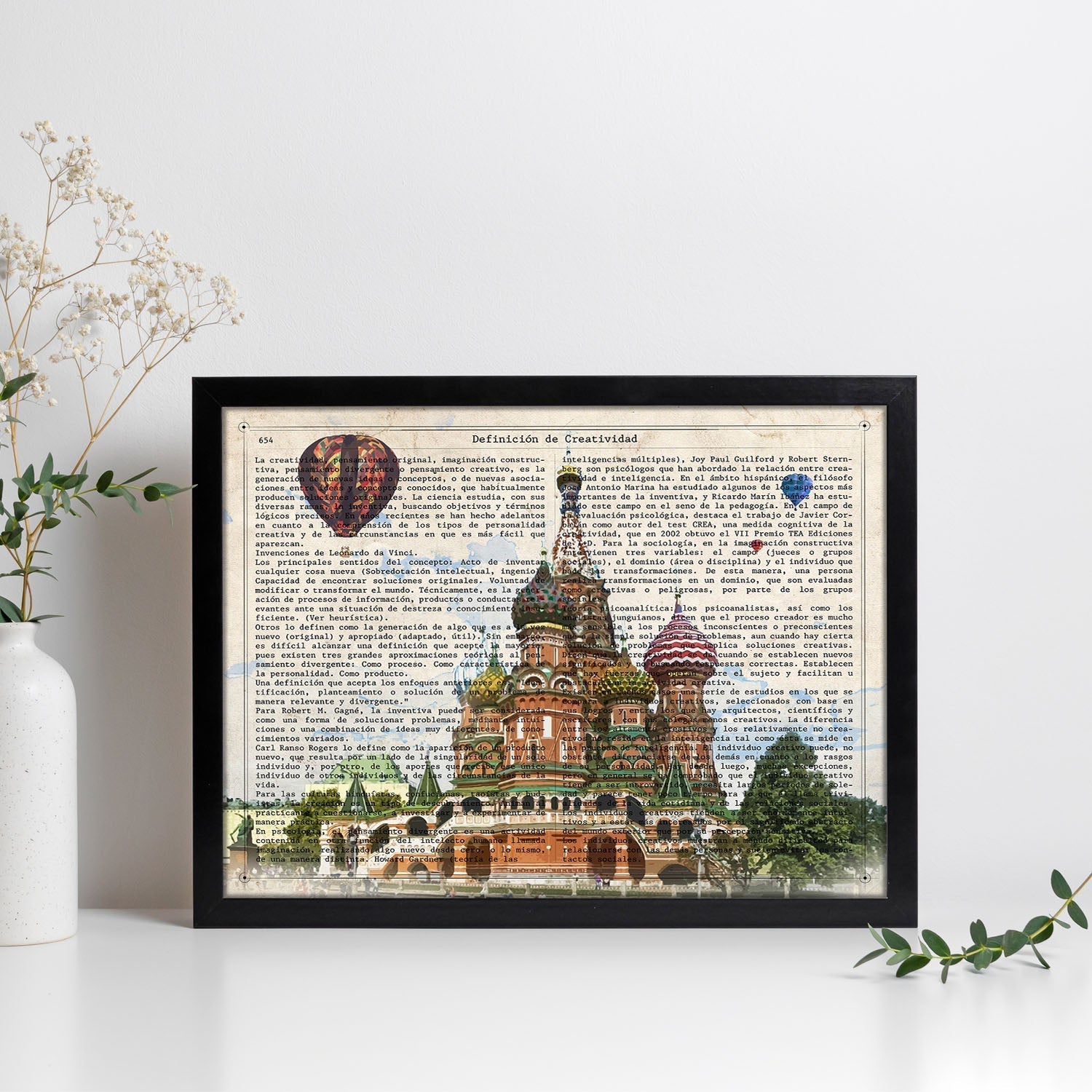 Poster de Rusia (San Basilio). Láminas e ilustraciones de ciudades del mundo y monumentos famosos.-Artwork-Nacnic-Nacnic Estudio SL