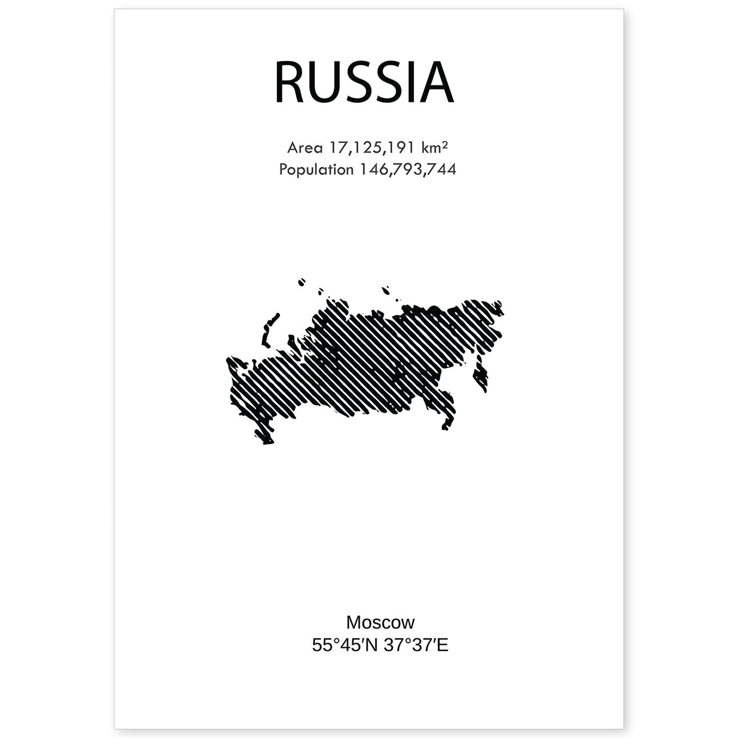 Poster de Rusia. Láminas de paises y continentes del mundo.-Artwork-Nacnic-A4-Sin marco-Nacnic Estudio SL