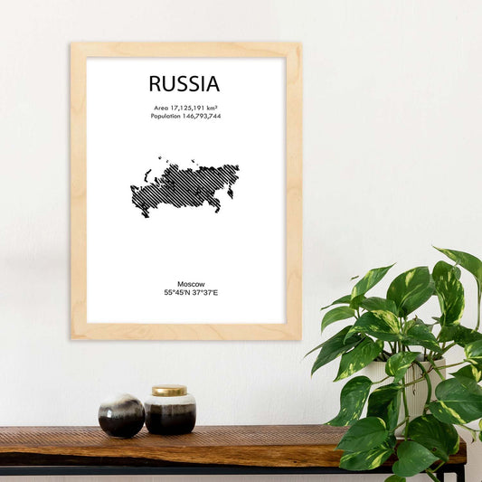 Poster de Rusia. Láminas de paises y continentes del mundo.-Artwork-Nacnic-Nacnic Estudio SL