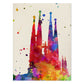 Poster de Sagrada famlia. Láminas e ilustraciones de ciudades, comunidades, y mapas de España.-Artwork-Nacnic-A4-Sin marco-Nacnic Estudio SL