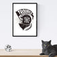 Poster de Salvaje y libre en moto. Lámina decorativa de diseño.-Artwork-Nacnic-Nacnic Estudio SL
