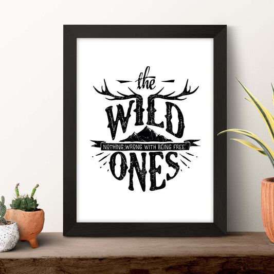 Poster de Salvajes. Lámina decorativa de diseño.-Artwork-Nacnic-Nacnic Estudio SL