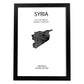 Poster de Siria. Láminas de paises y continentes del mundo.-Artwork-Nacnic-A4-Marco Negro-Nacnic Estudio SL