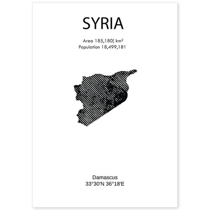 Poster de Siria. Láminas de paises y continentes del mundo.-Artwork-Nacnic-A4-Sin marco-Nacnic Estudio SL