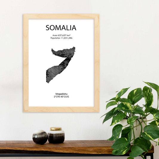 Poster de Somalia. Láminas de paises y continentes del mundo.-Artwork-Nacnic-Nacnic Estudio SL