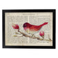 Poster de Strawberry Bird con definición. Láminas de animales con texto y definición. Diseño de interiores basado en animales.-Artwork-Nacnic-A3-Marco Negro-Nacnic Estudio SL