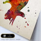 Poster de Styracosarus estilo acuarela. Láminas de animales con estilo acuarela-Artwork-Nacnic-Nacnic Estudio SL