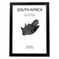 Poster de Sudáfrica. Láminas de paises y continentes del mundo.-Artwork-Nacnic-A4-Marco Negro-Nacnic Estudio SL