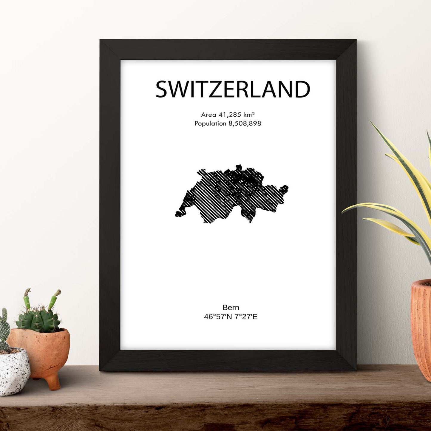 Poster de Suiza. Láminas de paises y continentes del mundo.-Artwork-Nacnic-Nacnic Estudio SL