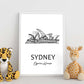 Poster de Sydney - Casa de la ópera. Láminas con monumentos de ciudades.-Artwork-Nacnic-Nacnic Estudio SL