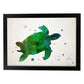 Poster de T-Rex estilo acuarela. Láminas de animales con estilo acuarela-Artwork-Nacnic-A4-Marco Negro-Nacnic Estudio SL
