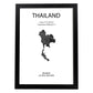 Poster de Tailandia. Láminas de paises y continentes del mundo.-Artwork-Nacnic-A4-Marco Negro-Nacnic Estudio SL