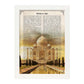 Poster de Taj Mahal (India). Láminas e ilustraciones de ciudades del mundo y monumentos famosos.-Artwork-Nacnic-A4-Marco Blanco-Nacnic Estudio SL
