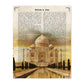 Poster de Taj Mahal (India). Láminas e ilustraciones de ciudades del mundo y monumentos famosos.-Artwork-Nacnic-A4-Sin marco-Nacnic Estudio SL