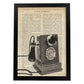 Poster de Telefono con dial.Láminas vintage para Posters con diseño vintage y definiciones.-Artwork-Nacnic-A3-Marco Negro-Nacnic Estudio SL
