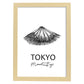 Poster de Tokyo - Monte Fuji. Láminas con monumentos de ciudades.-Artwork-Nacnic-A3-Marco Madera clara-Nacnic Estudio SL