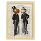 Poster de Tomate y Nabo. Láminas de frutas y verduras con definiciones. Ilustraciones de alimentacion vegetariana.-Artwork-Nacnic-A3-Marco Madera clara-Nacnic Estudio SL
