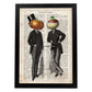 Poster de Tomate y Nabo. Láminas de frutas y verduras con definiciones. Ilustraciones de alimentacion vegetariana.-Artwork-Nacnic-A4-Marco Negro-Nacnic Estudio SL