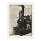 Poster de Tren. Láminas de vehículos con definiciones. Ilustraciones vintage de coches, motos, aviones, -Artwork-Nacnic-Nacnic Estudio SL