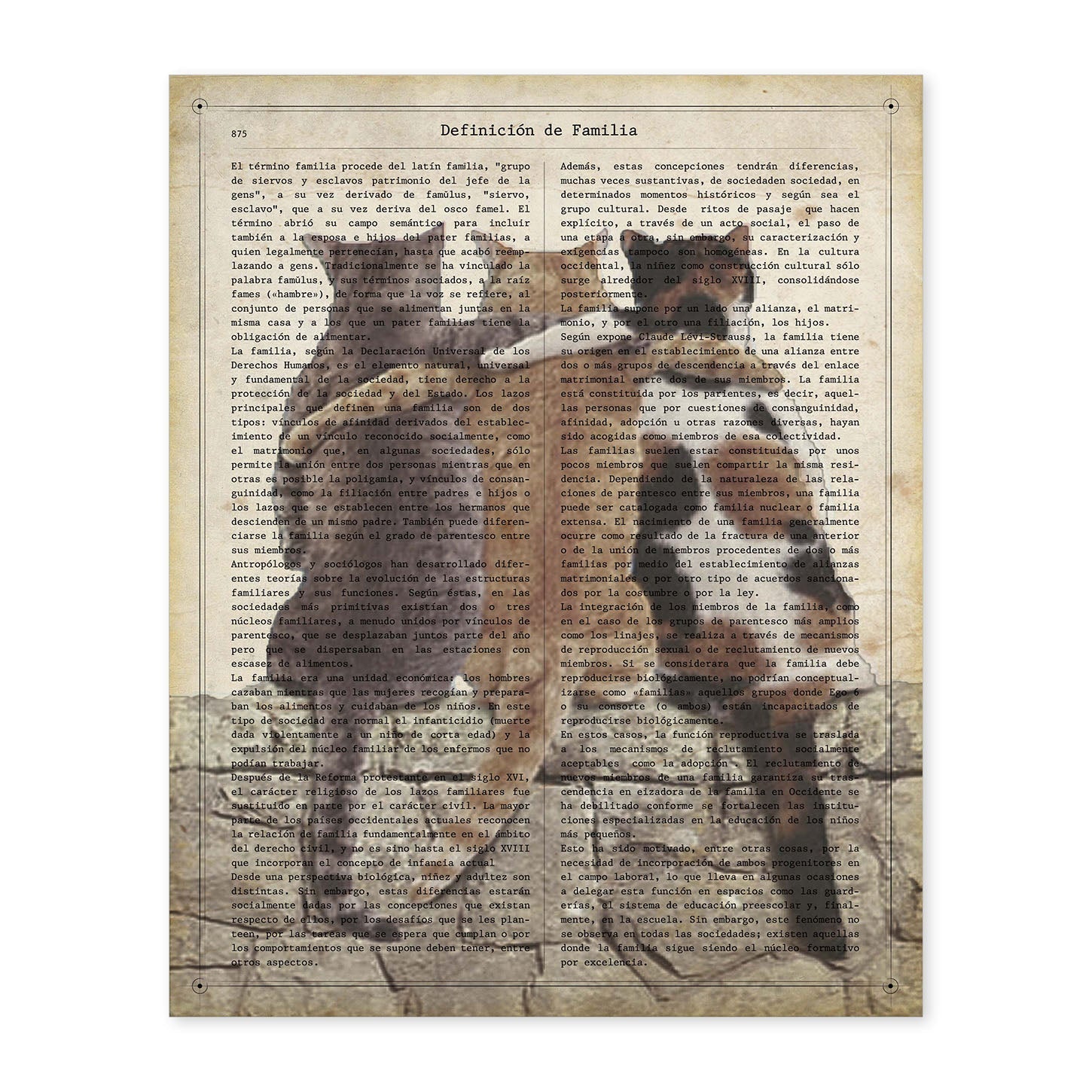 Poster de Tres amigos gatos. Láminas de animales con definiciones. Ilustraciones de animales con textos.-Artwork-Nacnic-A4-Sin marco-Nacnic Estudio SL
