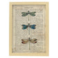 Poster de Tres libÃ©lulas. Láminas de mariposas. Decoración de mariposas y polillas.-Artwork-Nacnic-A3-Marco Madera clara-Nacnic Estudio SL