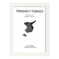 Poster de Trinidad y Tobago. Láminas de paises y continentes del mundo.-Artwork-Nacnic-A3-Marco Blanco-Nacnic Estudio SL