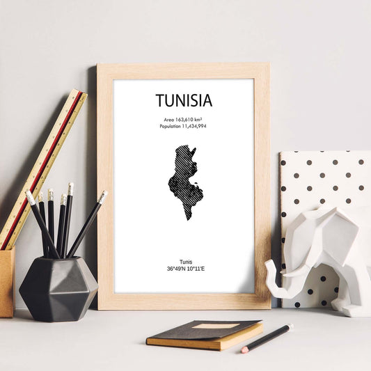 Poster de Tunez. Láminas de paises y continentes del mundo.-Artwork-Nacnic-Nacnic Estudio SL