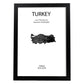 Poster de Turquía. Láminas de paises y continentes del mundo.-Artwork-Nacnic-A3-Marco Negro-Nacnic Estudio SL