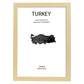 Poster de Turquía. Láminas de paises y continentes del mundo.-Artwork-Nacnic-A4-Marco Madera clara-Nacnic Estudio SL